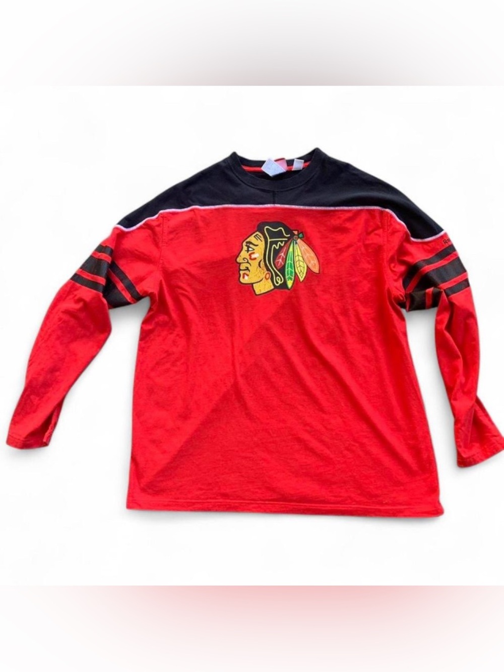Vintage Streetwear Retro Athleisure Chicago Blackhawks Hockey Long Sleeve Shirt